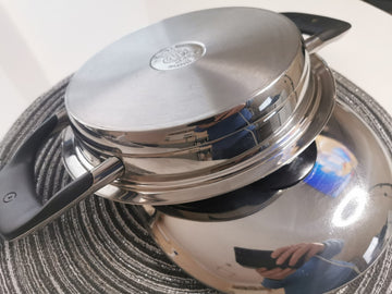 AMC Pfanne, 20 cm Tiefe 3 cm 1 Liter Induktion mit Deckel - Produktbild 4 | potoria.de
