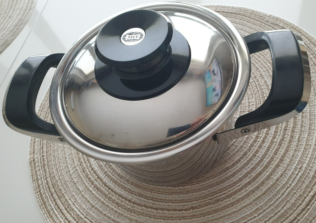AMC Topf 14 cm, 1,5 Liter, 10 cm hoch + Deckel Kochtopf - Produktbild 1 | potoria.de