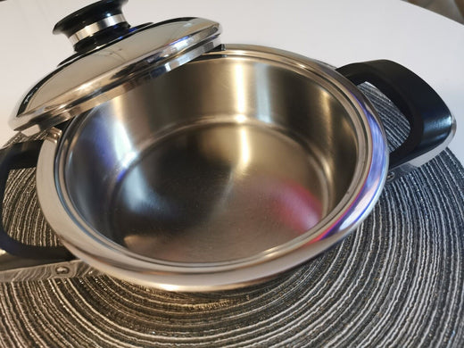 AMC Topf 16 cm, 1,3 Liter, 4 cm hoch + Deckel Kochtopf - Produktbild 4 | potoria.de