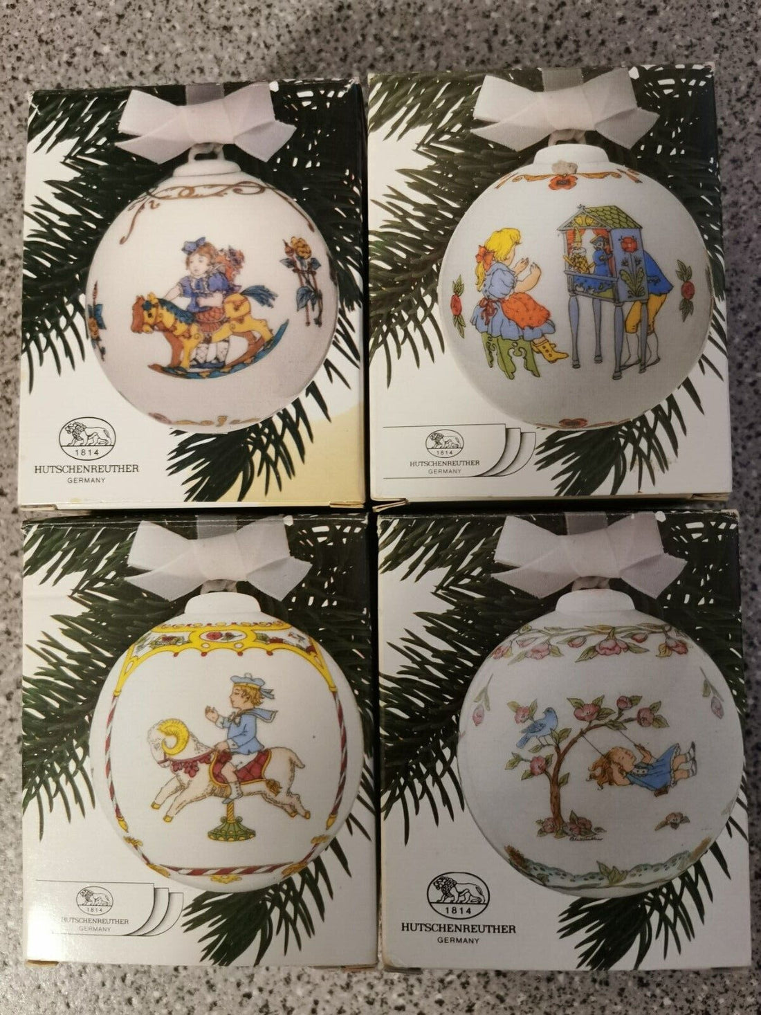 Hutschenreuther 4 Porzellan Weihnachtskugel 1986-1989 Mit höchsten Sammlerwert - Produktbild 1 | potoria.de