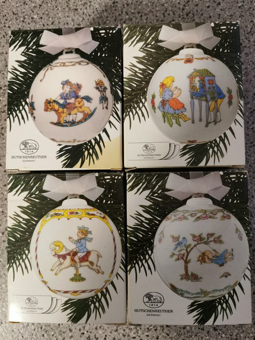 Hutschenreuther 4 Porzellan Weihnachtskugel 1986-1989 Mit höchsten Sammlerwert - Produktbild 1 | potoria.de