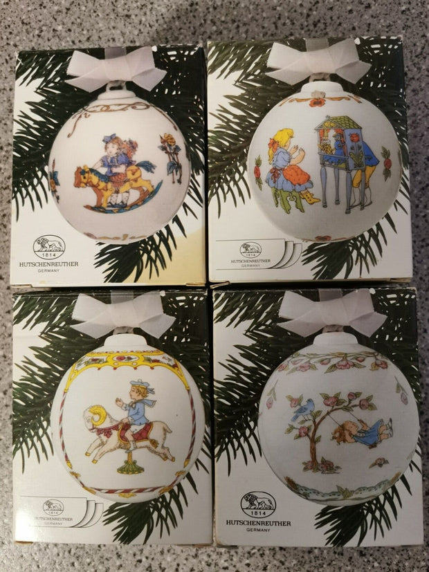 Hutschenreuther 4 Porzellan Weihnachtskugel 1986-1989 Mit höchsten Sammlerwert - Produktbild 1 | potoria.de
