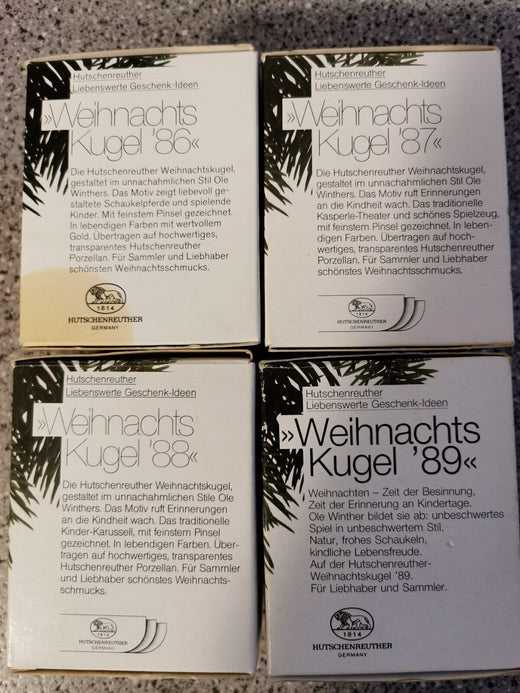 Hutschenreuther 4 Porzellan Weihnachtskugel 1986-1989 Mit höchsten Sammlerwert - Produktbild 12 | potoria.de