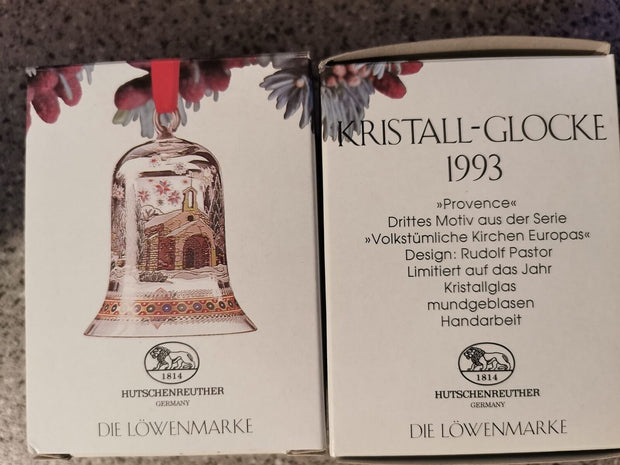 Hutschenreuther Kristallglas Weihnachtsglocke 1993 - Potoria Produktbild