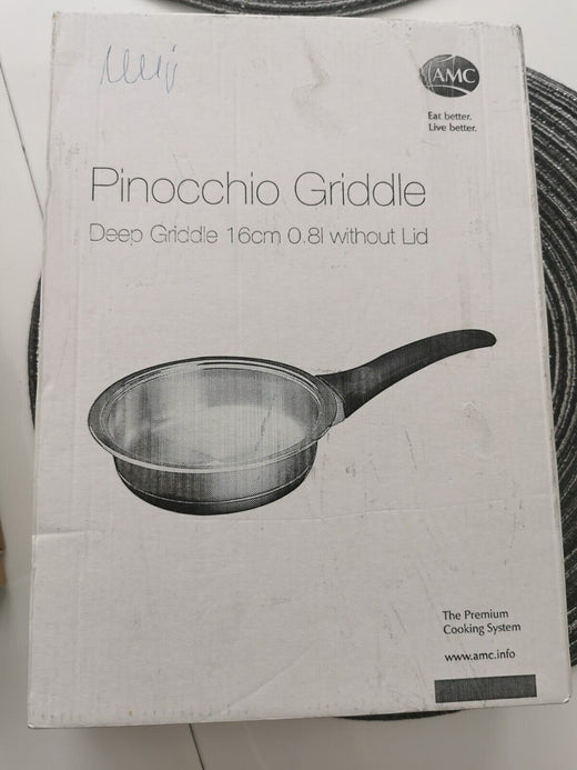 potoria AMC Pinocchio Pfanne 16 cm aus Edelstahl für Induktion in Originalverpackung
