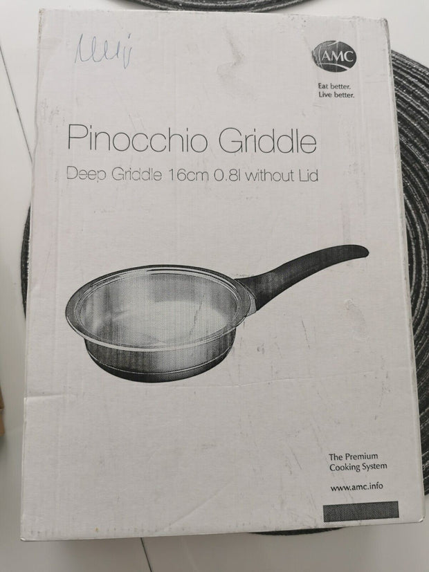 potoria AMC Pinocchio Pfanne 16 cm aus Edelstahl für Induktion in Originalverpackung