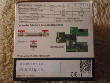 Elster Wärmezähler F90U3 Kompakt-Ultraschall – Funk, Qp 3,5 m³, DN20, 130mm - Produktbild 4 | potoria.de